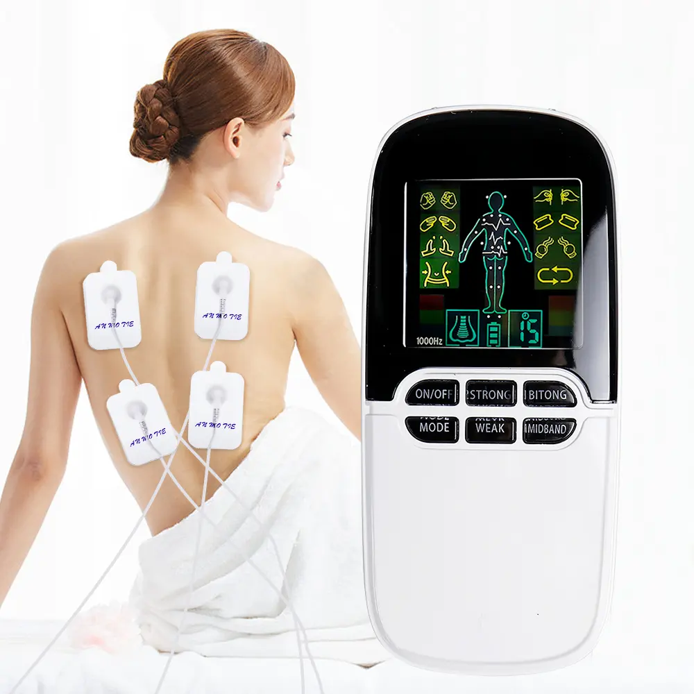 8 Modes EMS Acupuncture Electrical Therapy Electrical Meridian Physiotherapy Device TENS Muscle Stimulatorfor Muscle Relaxation