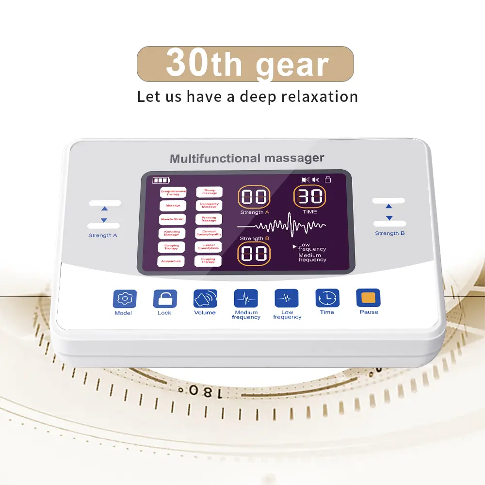 Electronic Medical Physiotherapy Machine Muscle Stimulator 12 Modes Tens Unit Therapy EMS Massage EMS Massager Pain Relief