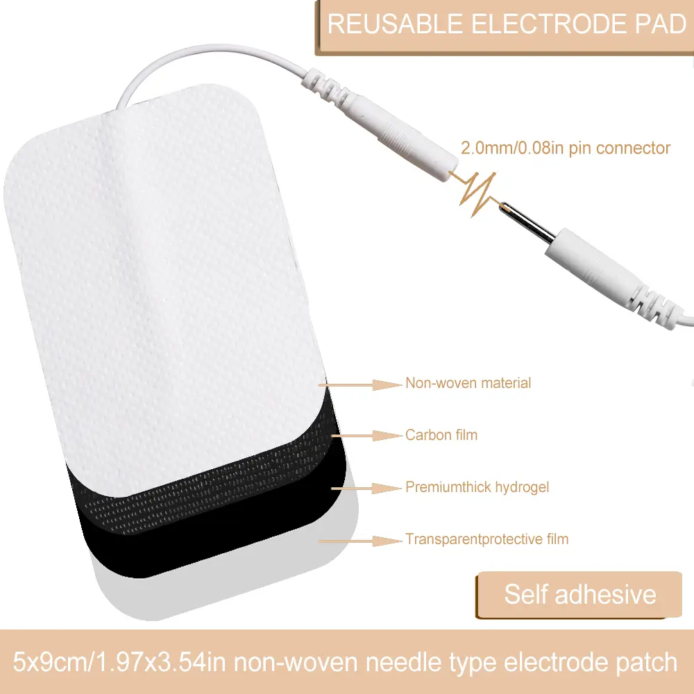 10/20Pcs Electrode Pads EMS Compex Muscle Stimulator Physiotherapy Acupuncture Patche Conductive Gel Tens Machines Pulse Massage