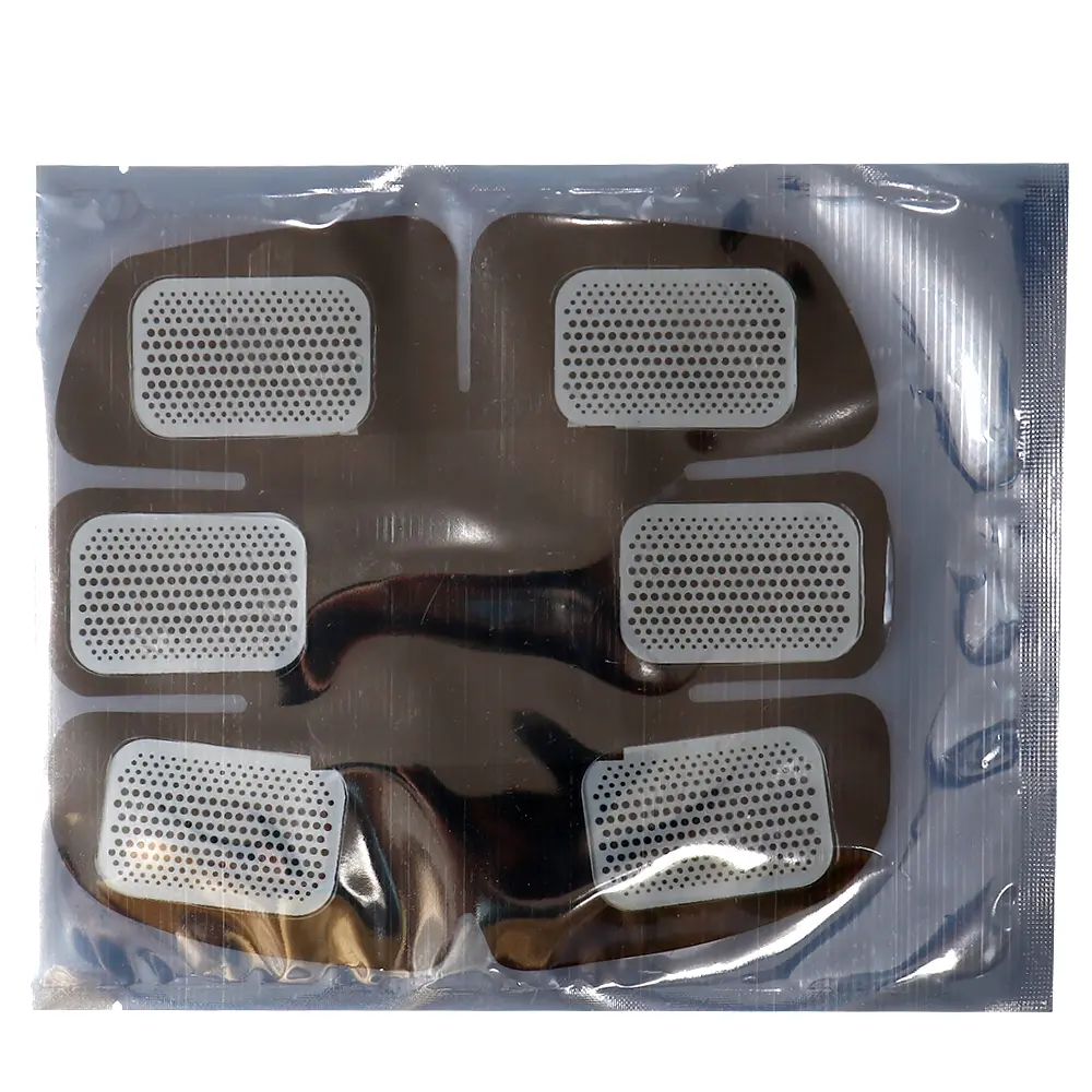 Electrode 8 Modes ABS Stimulator Abdominal Massager Muscle Stimulator Fitness EMS Device Trainer 19 Gear Adjustment Stickers Pad