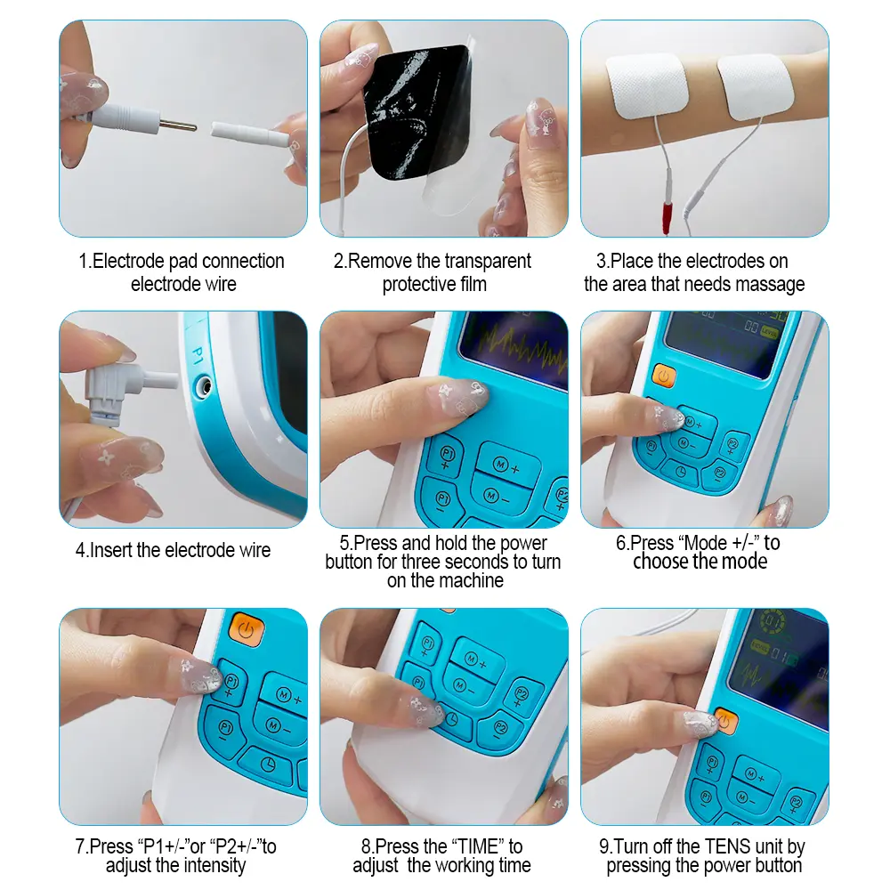 25 Modes EMS Tens Acupuncture Muscle Stimulator Digital Therapy for Pain Relief Electronic Pulse Physiotherapy Relaxation Device