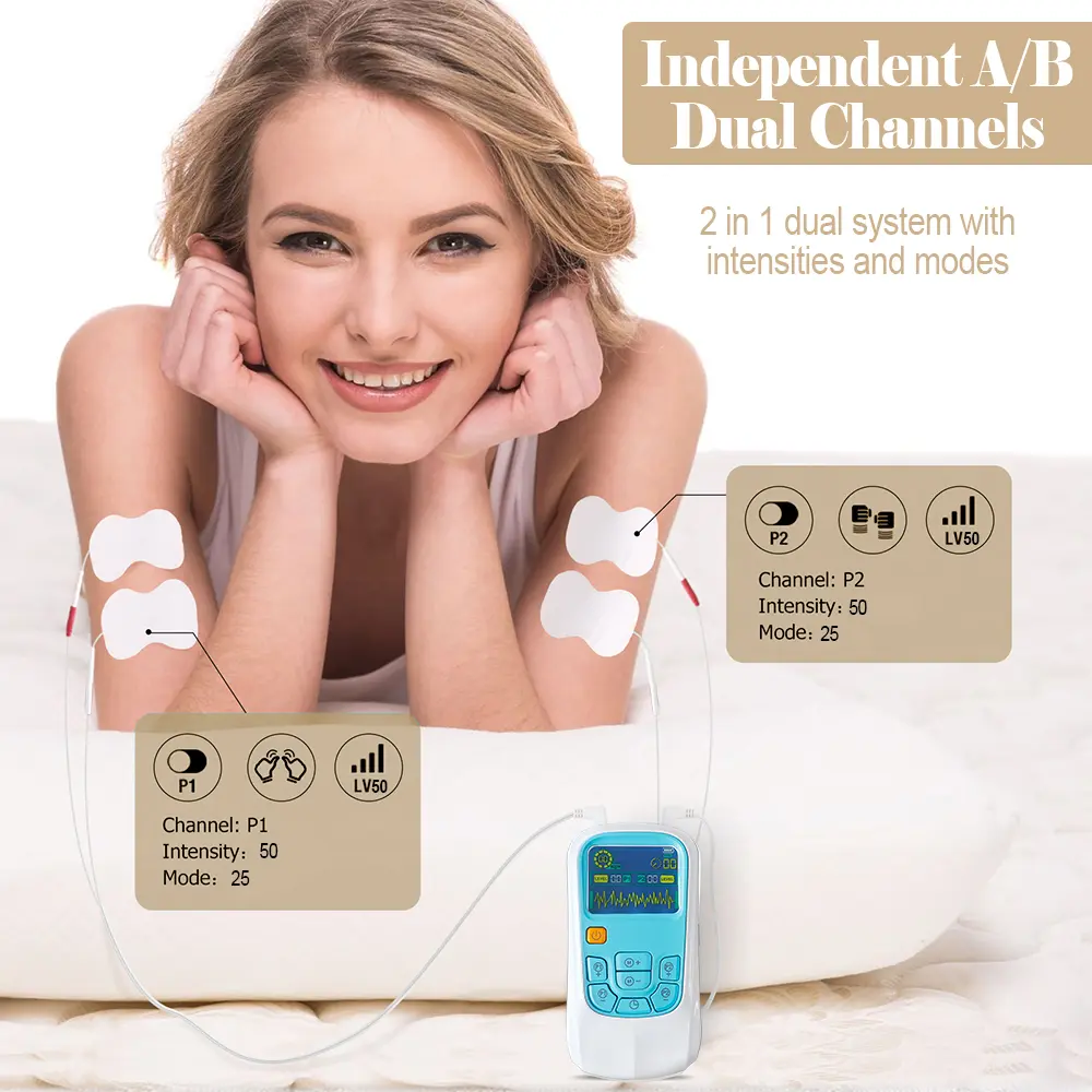 25 Modes EMS Tens Acupuncture Muscle Stimulator Digital Therapy for Pain Relief Electronic Pulse Physiotherapy Relaxation Device