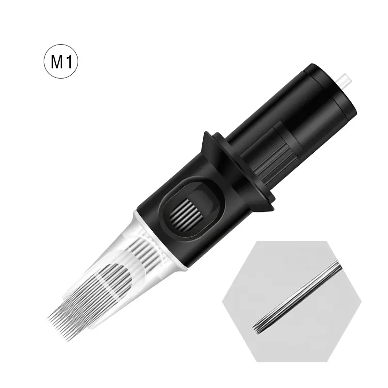 5/10 PCS Tattoo Needle Cartridge Makeup Needles Tip Piercing Replacement Kit Eyebrow Eyeliner Lip Microblading Tattoo Machine