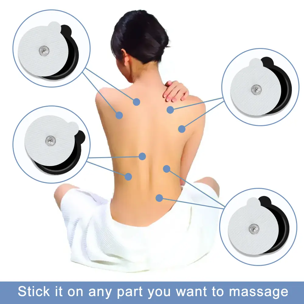 Reusable Tens Electrode Pads Electrostimulation Patches Acupuncture Physiotherapy Ems Nerve Muscle Stimulator Gel Sticker