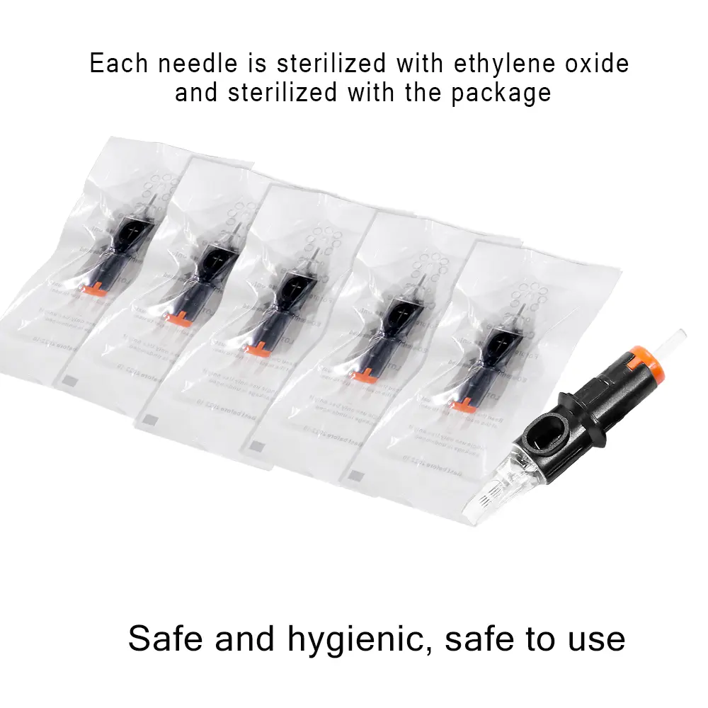 5/10 PCS Tattoo Needle Cartridge Makeup Needles Tip Piercing Replacement Kit Eyebrow Eyeliner Lip Microblading Tattoo Machine