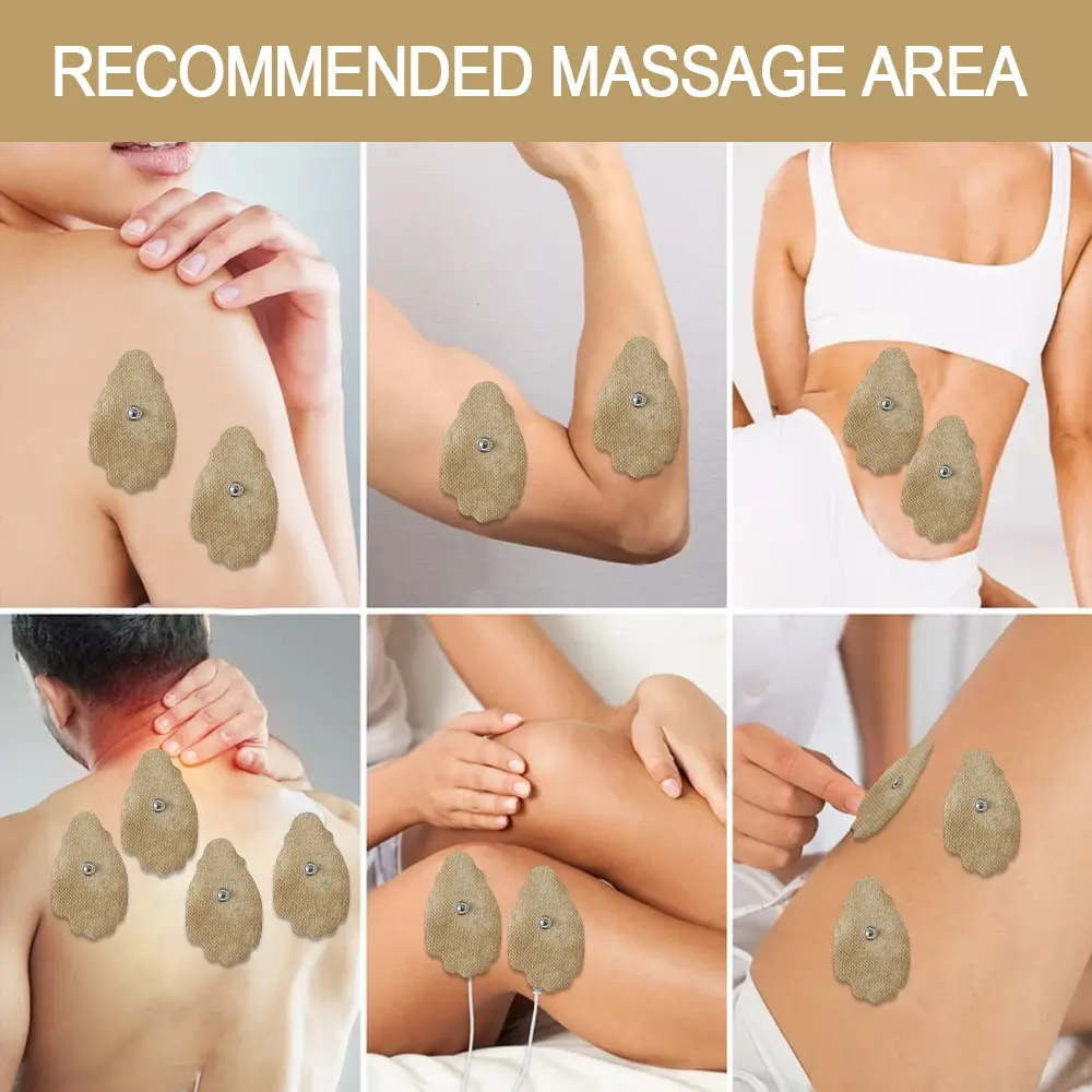 New Electrodes Gel Patches Self-adhesive Reusable for Myostimulator Muscle Stimulator Massage Patches Physiotherapy Accessories