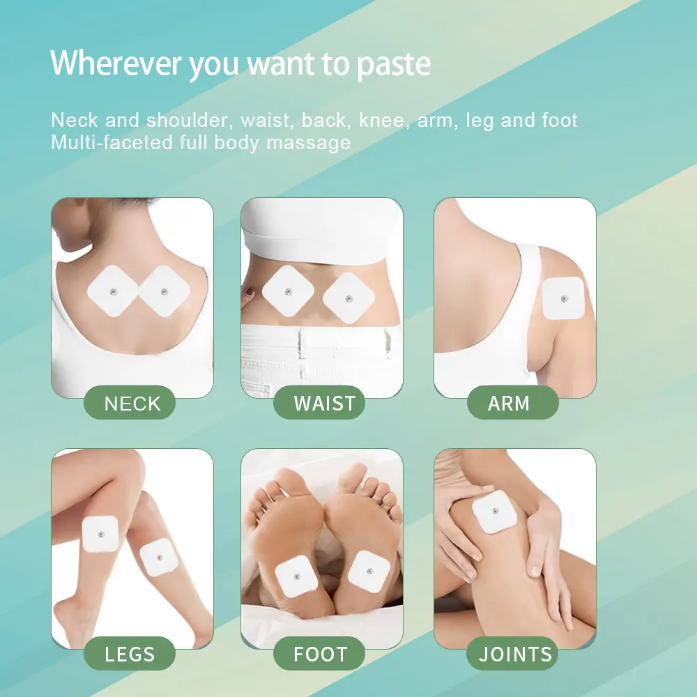 10/20pcs Replacement Electrode Pads Tens EMS Massager Non-woven Fabric Self Adhesive Electrode Patch Reusable Muscle Stimulator