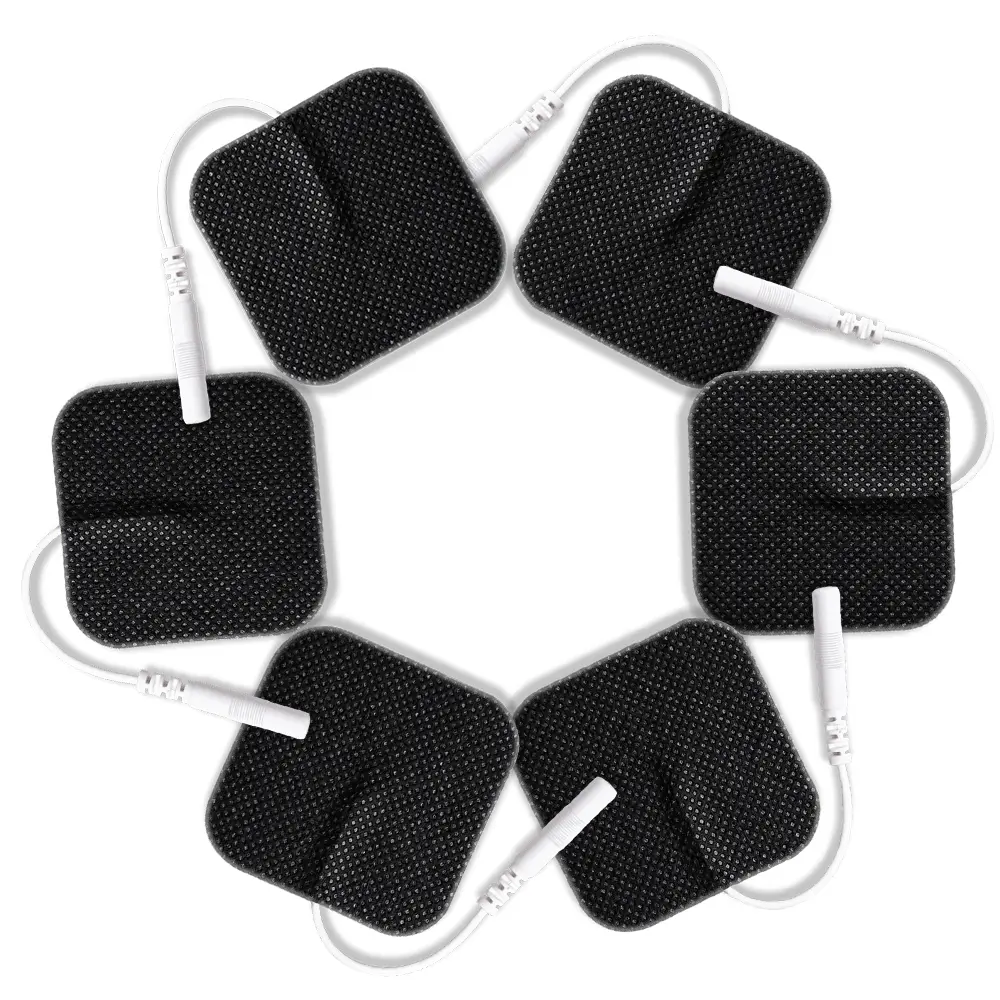 5x5 Electrode Pads Gel Non Woven Fabric Self Adhesive Stickers Electric EMS Muscle Stimulator Patches Massager Gel Conductive