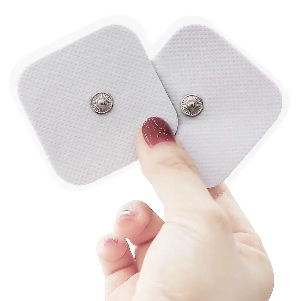 10/20PCS Silicone Gel Electrode Pads for Tens Machine Massagers Electrode Pacthes Non-woven Fabric Self Adhesive Replacement