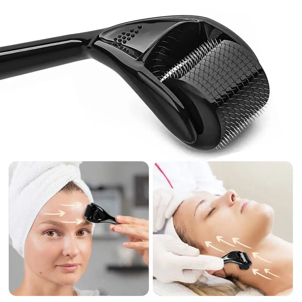 Titanium Derma Pen Roller Hair Growth Beard 540 Microneedle Roller for Facial Skin Care MTS Micro Needle Roller Mesotherapy Use