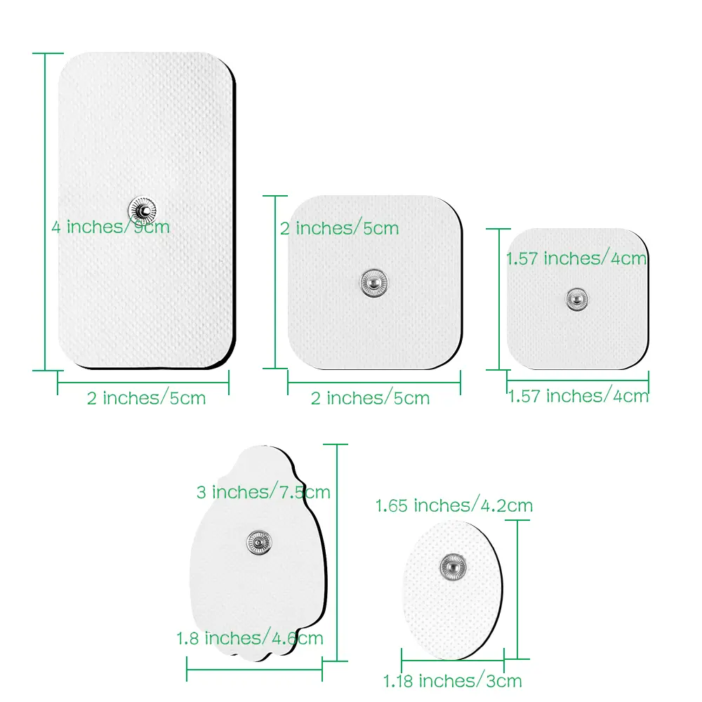 TENS Electrode Pad Self Adhesive Tens Pulse Massager Physiotherapy EMS Muscle Stimulator Replacement Gel Patch Massage Sticker