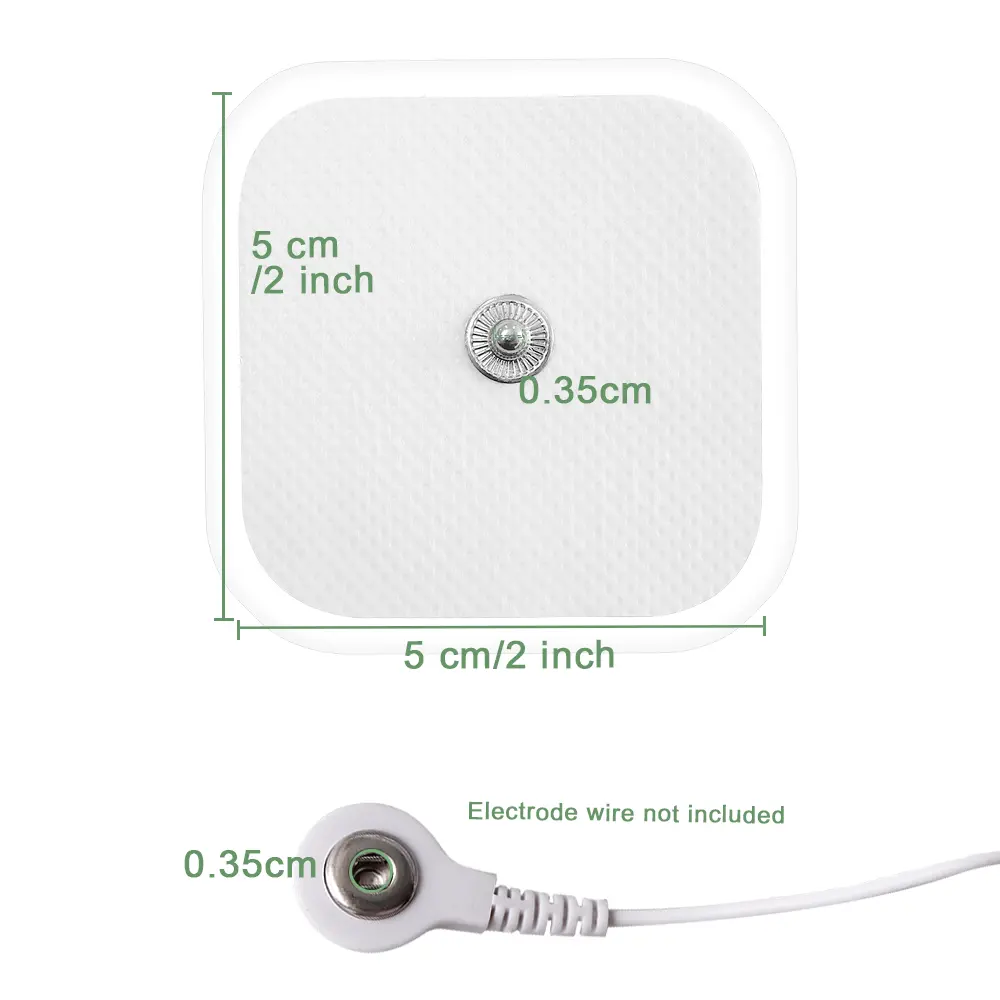 10/20PCS 5x5cm Reusable Electrode Pads Gel Patch Tens Acupuncture EMS Patch For Physiotherapy Therapy Body Massager Replacement