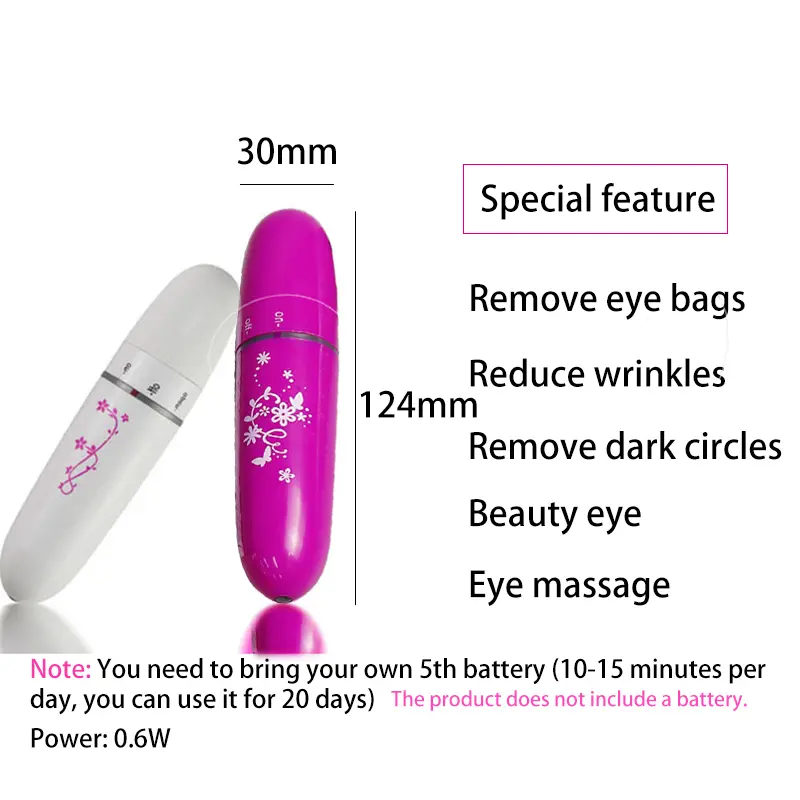 Mini Eye Massager Facials Vibration Wrinkle Dark Puffiness Eye Fatigue Removal Massager Anti-Ageing Device Circles Eye Care Pen