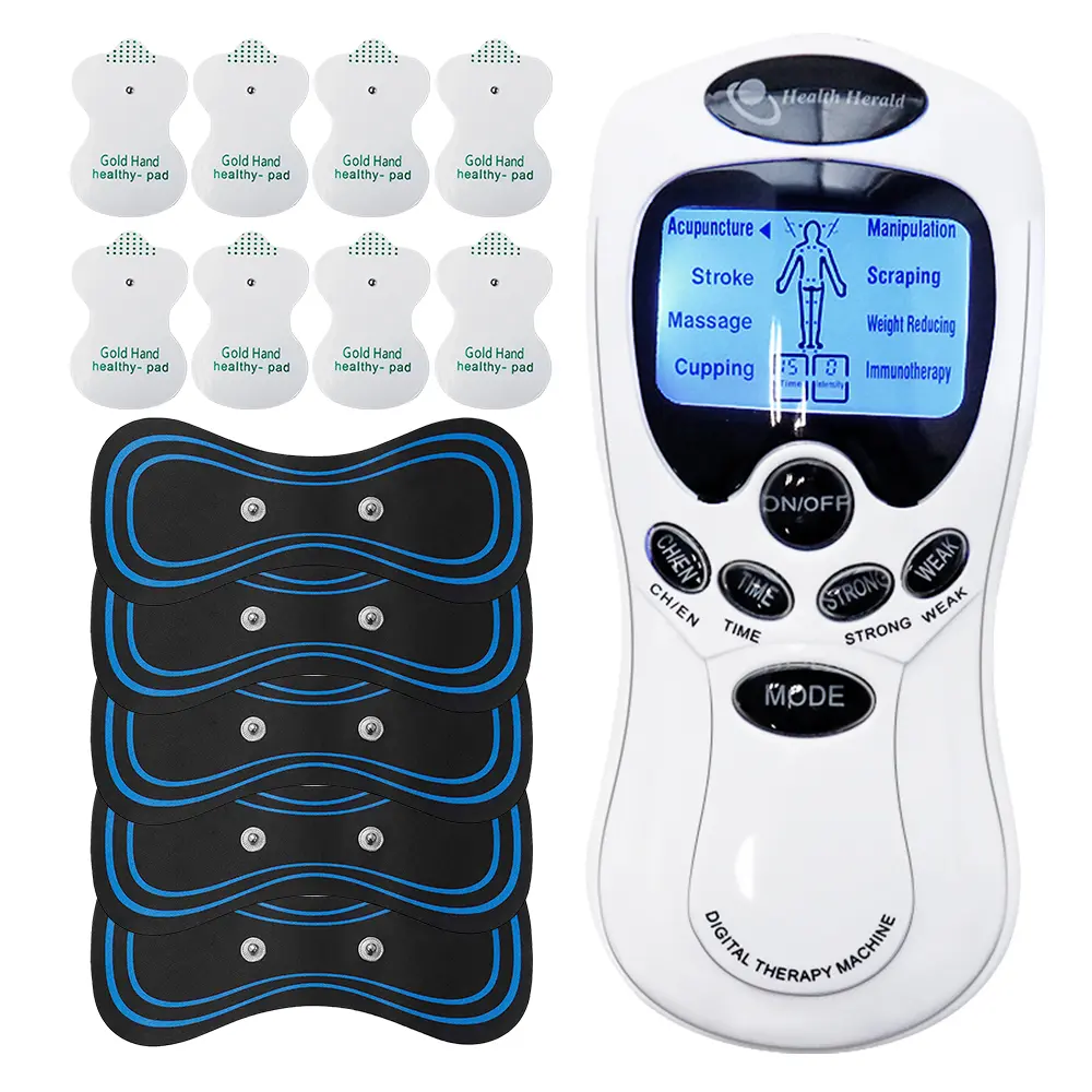 Electrostimulator Dual Output Meridian TENS Massage Machines Eletric 15 Levels EMS Pulse Acupuncture Muscle Stimulator Apparatu