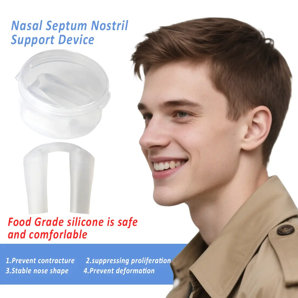 1pcs Rhinoplasty High Grade Silicone Nose Clip Postoperative Crooked Nose Correction Fixator Silicone Shaping Crooked Orthopedis