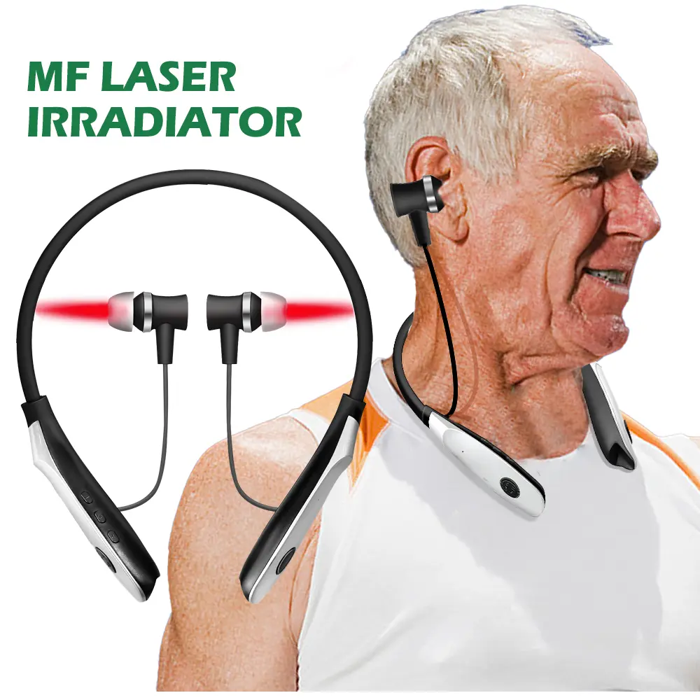 Tinnitus Otitis Media Red Light Therapy Irradiator 650nm Laser Earplugs Type-C Interface LLLT Physiotherapy Deafness Treatment