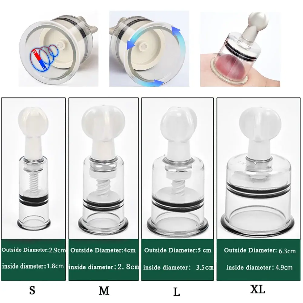 Vacuum Cupping Masssager Body Cup Facial Skin Lifting Cupping Therapy Massage for Face Anti Cellulite Nipple Sucker Enlarger