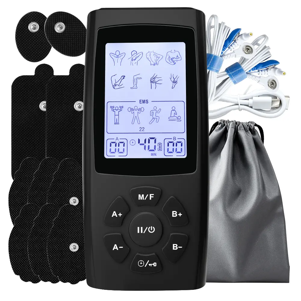 Hot TENS 28 Modes EMS Physiotherapy Apparatus 40 Levels Pulse Therapy Electrostimulation Muscle Stimulator Low Frequency Machine