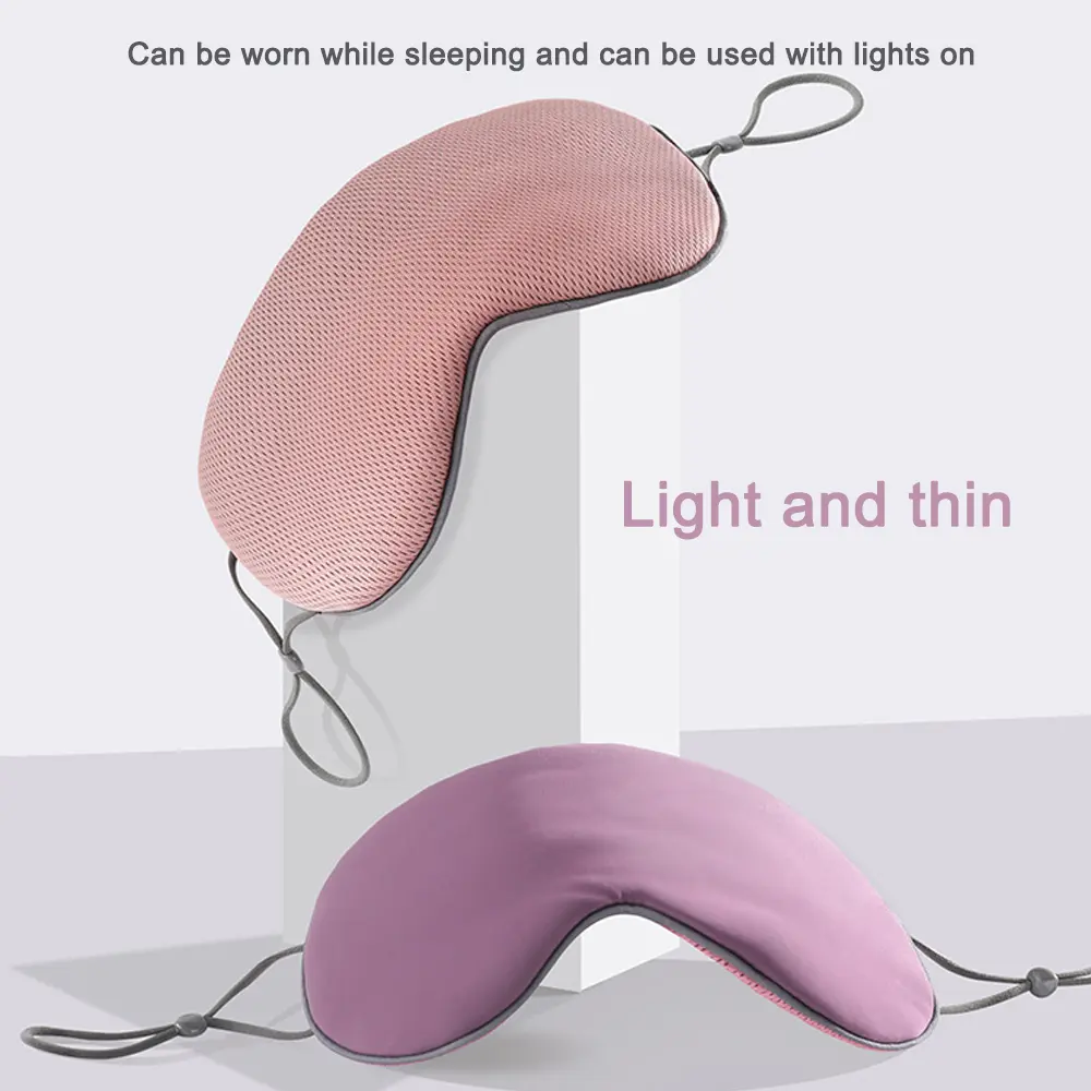 Double-sided Imitation Silk Eye Mask Breathable Sleep Light-blocking Eye Mask Sleeping Aid Travel Eyeshade Soft Blindfold Mask