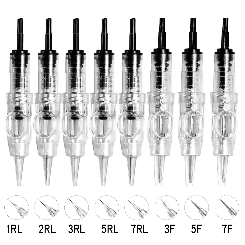 20pcs Tattoo Cartridges Needles Sterilized Permanent 0.30MM PMU Pen Makeup Eyebrow Eyeliner Lip Microblading Machines Supplies