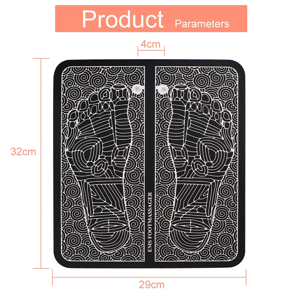 EMS Electric Foot Massager Mat Foot Muscle Stimulation Leg Foot Massager Pad EMS Pulse Acupunctur Mat Healthcare Foot Relaxing