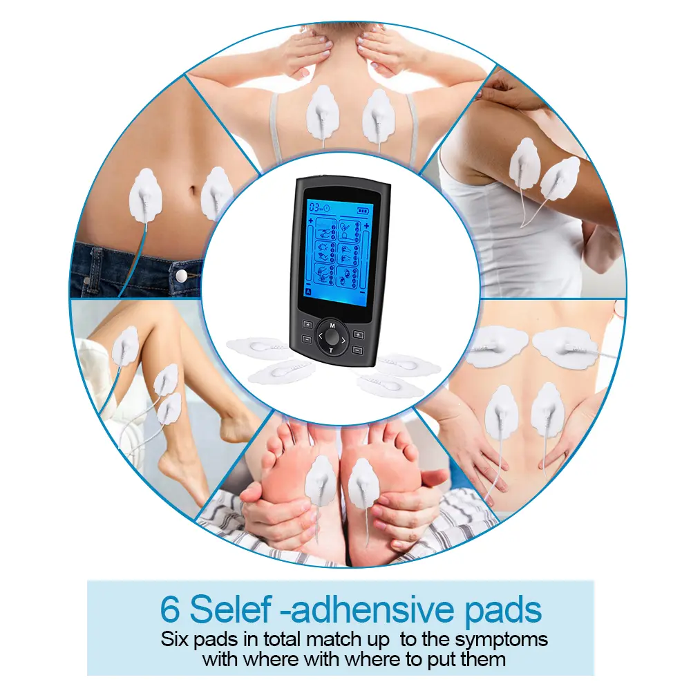24 Modes TENS Electrodes Compex Machine Pulse Slimming Machine EMS Acupuncture Muscle Stimulation Body Massager Therapy Massage