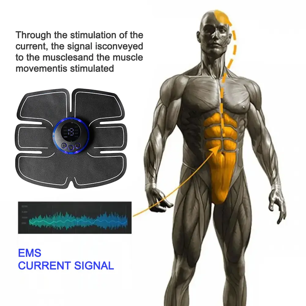 Intelligent Electric Body Massager Charging Portable Shoulder and Neck Massage Patch with 19 Gears Adjustable Levels USB Chargin