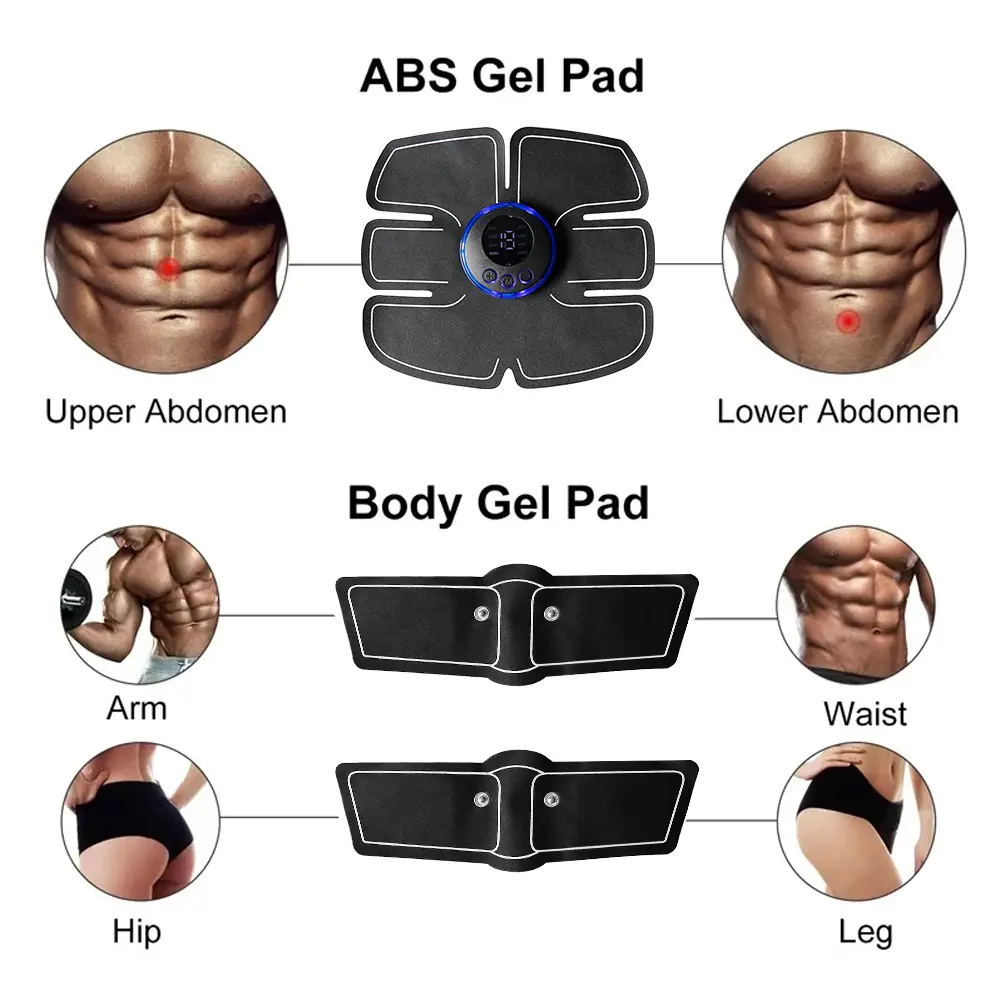 Intelligent Electric Body Massager Charging Portable Shoulder and Neck Massage Patch with 19 Gears Adjustable Levels USB Chargin