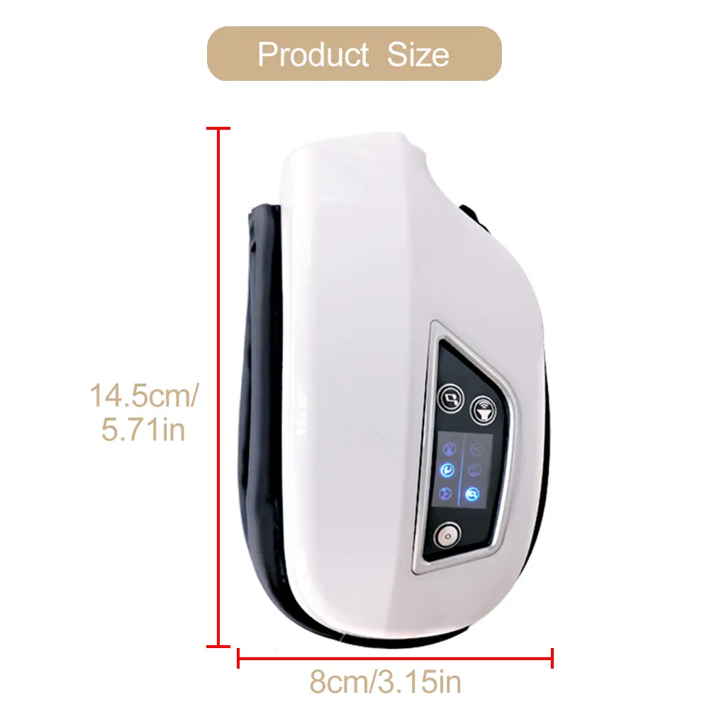 Folding Eye Massager Vibration Eye Mask with Heat and Bluetooth Music 6D Care Airbag Eye Care Device Removal Dark Circle Relax
