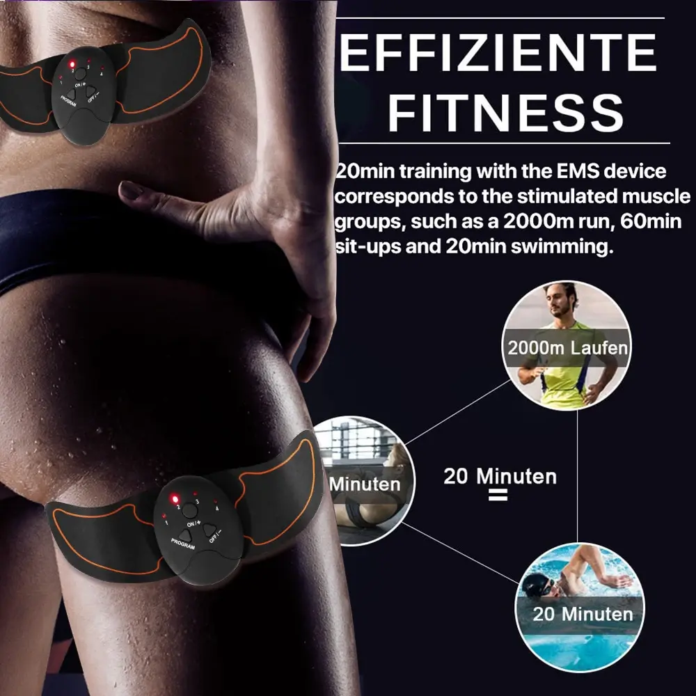 EMS Muscle Stimulator ABS Hip Abdominal Trainer Products Body Shaping Massage Equipment Body Fitness Machine Hom Gym Relief Pain