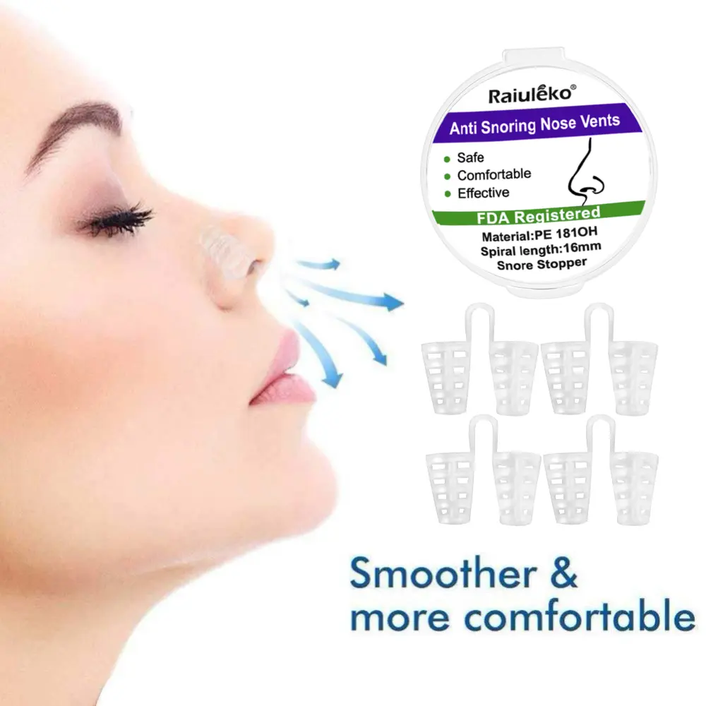 50/20/10PCS Anti Snoring Breathe Easy Sleep Nose Clip Snore Stopper Aid Nasal Dilators Device Congestion Aid No Strips Cones