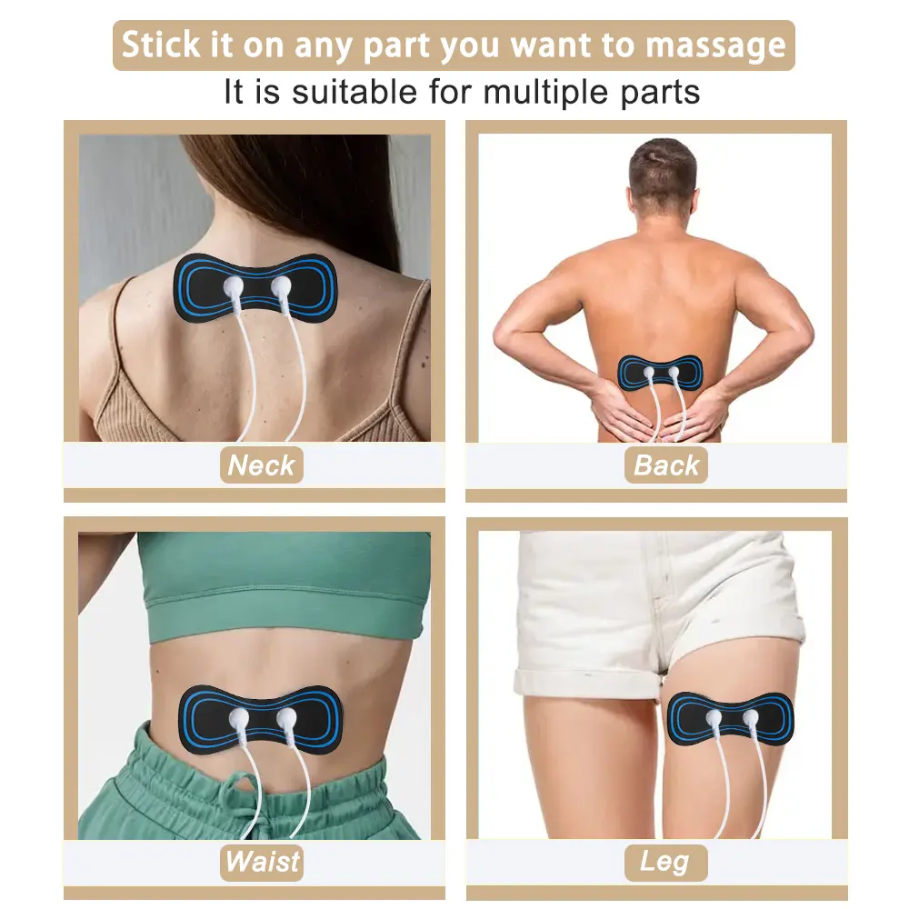 Tens Neck Muscle Stimulator Patch Electric Cervical Massage EMS Body Acupuncture Massager Hydrogel Patch Hip Exerciser Accessory