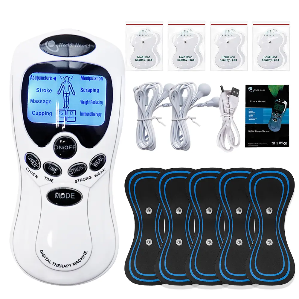Electric Tens Unit Massager Muscle Digital Massage Electric Body LCD Display Machine Meridian Physiotherapy Digital Massage Tool