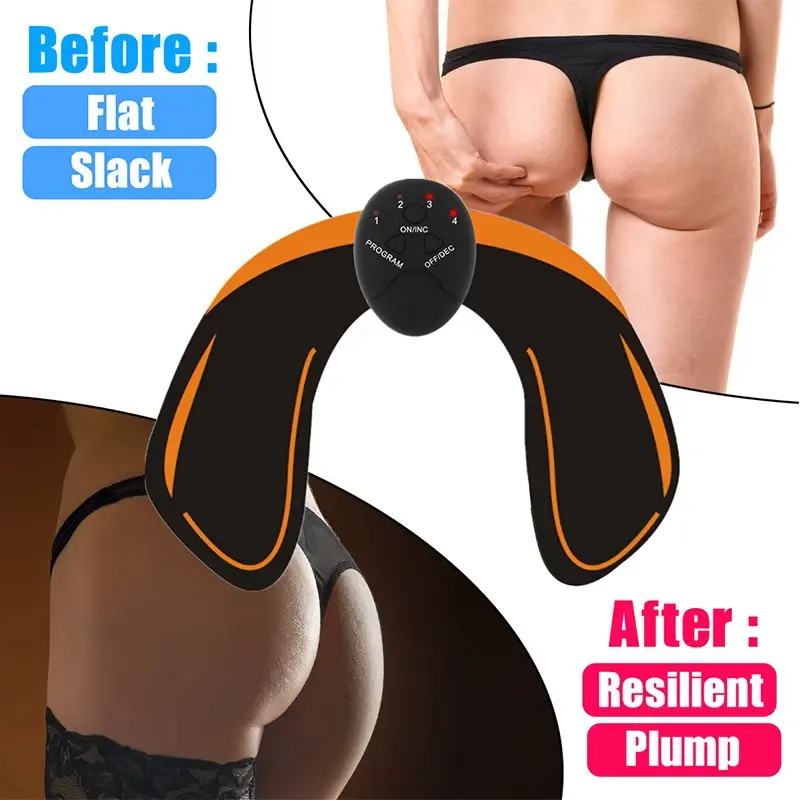 EMS Wireless Muscle Stimulator Buttocks Hip Massager ABS Smart Fitness Abdominal Trainning Electric Weight Loss Stickers Unisex