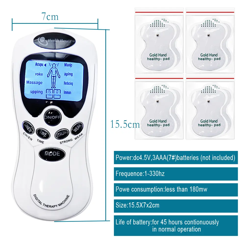 Electric Tens Unit Massager Muscle Digital Massage Electric Body LCD Display Machine Meridian Physiotherapy Digital Massage Tool