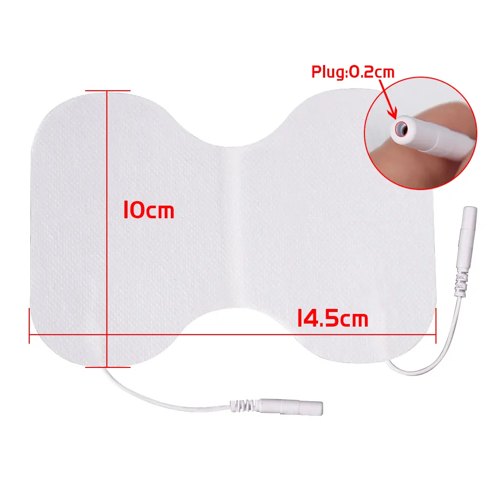 TENS Unit 2mm Plug 14.5*10cm Electrode Pad Physiotherapy Gel Patch For Back Waist Body Acupuncture Massager Muscle Stimulator