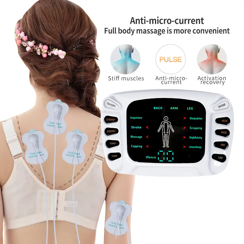 Tens Acupuncture EMS Physiotherapy Muscle Machine Stimulator Multifunctional Body Massager Low Frequency Therapy SPA Relaxation