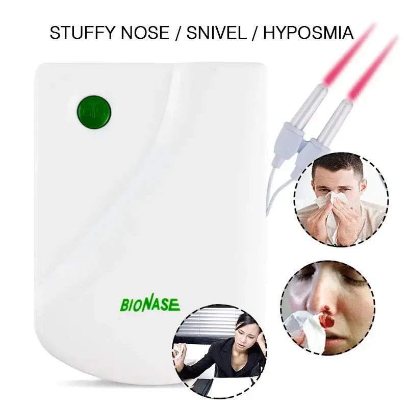 Rhinitis Treatment Nasal Allergy Reliever Clip Healthcar Pulse Laser Runny Sneeze Treatment Device Therapentic Massage Nose Care