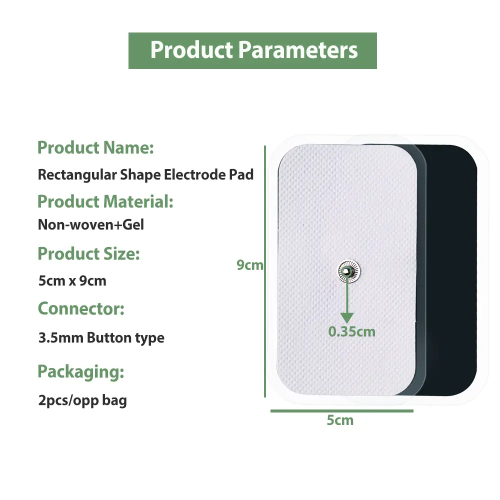 50/100Pcs Tens EMS Muscle Stimulator Electrode Pads Self Adhesive Conductive Acupuncture Digital Therapy Electric Body Massager