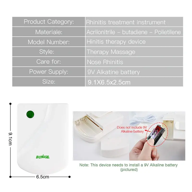 Rhinitis Treatment Nasal Allergy Reliever Clip Healthcar Pulse Laser Runny Sneeze Treatment Device Therapentic Massage Nose Care