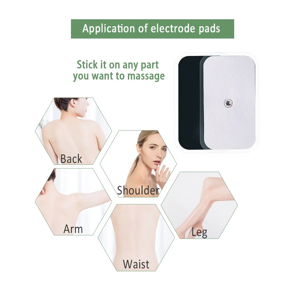 50/100Pcs Tens EMS Muscle Stimulator Electrode Pads Self Adhesive Conductive Acupuncture Digital Therapy Electric Body Massager