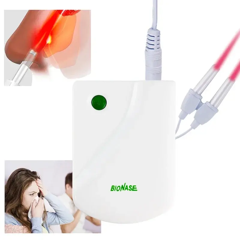 Rhinitis Treatment Nasal Allergy Reliever Clip Healthcar Pulse Laser Runny Sneeze Treatment Device Therapentic Massage Nose Care