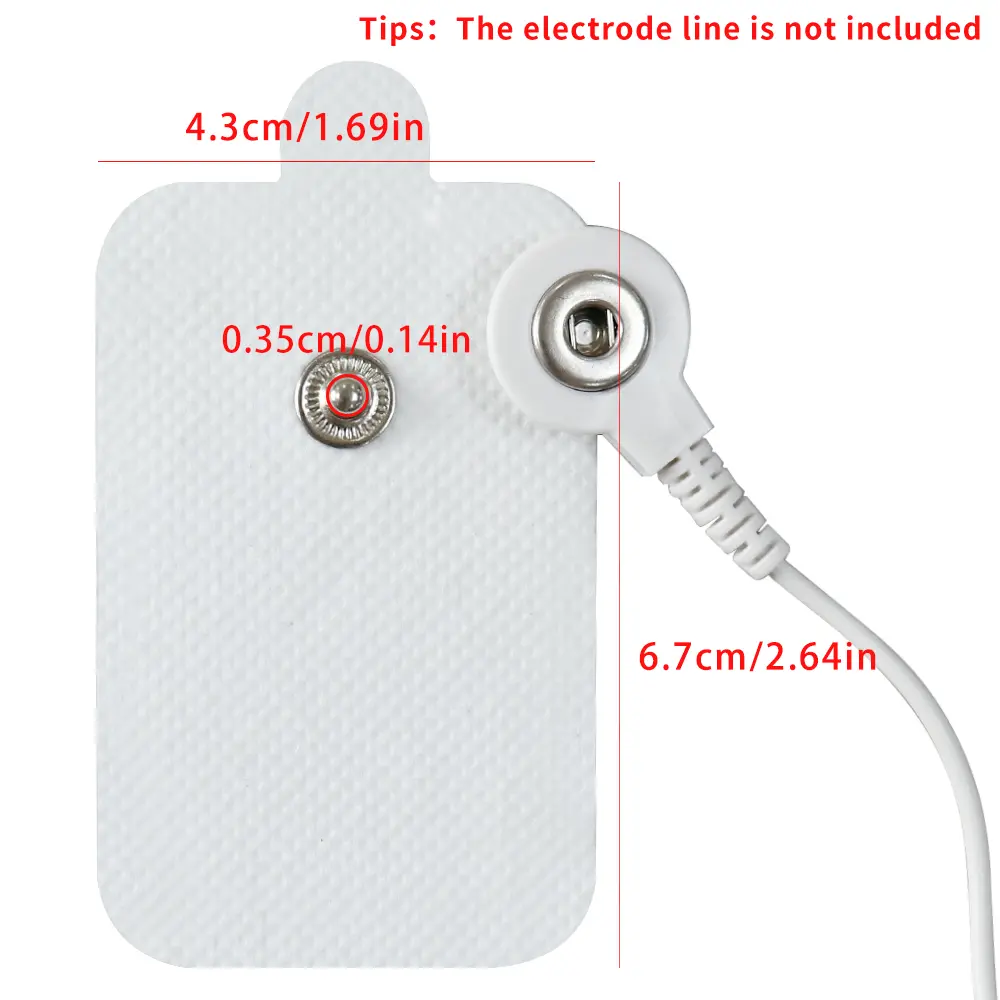 Electrostimulation Electrode Patch TENS Self Adhesive Pulse Gel Sticker EMS Muscle Stimulator Acupuncture Massager Replacement