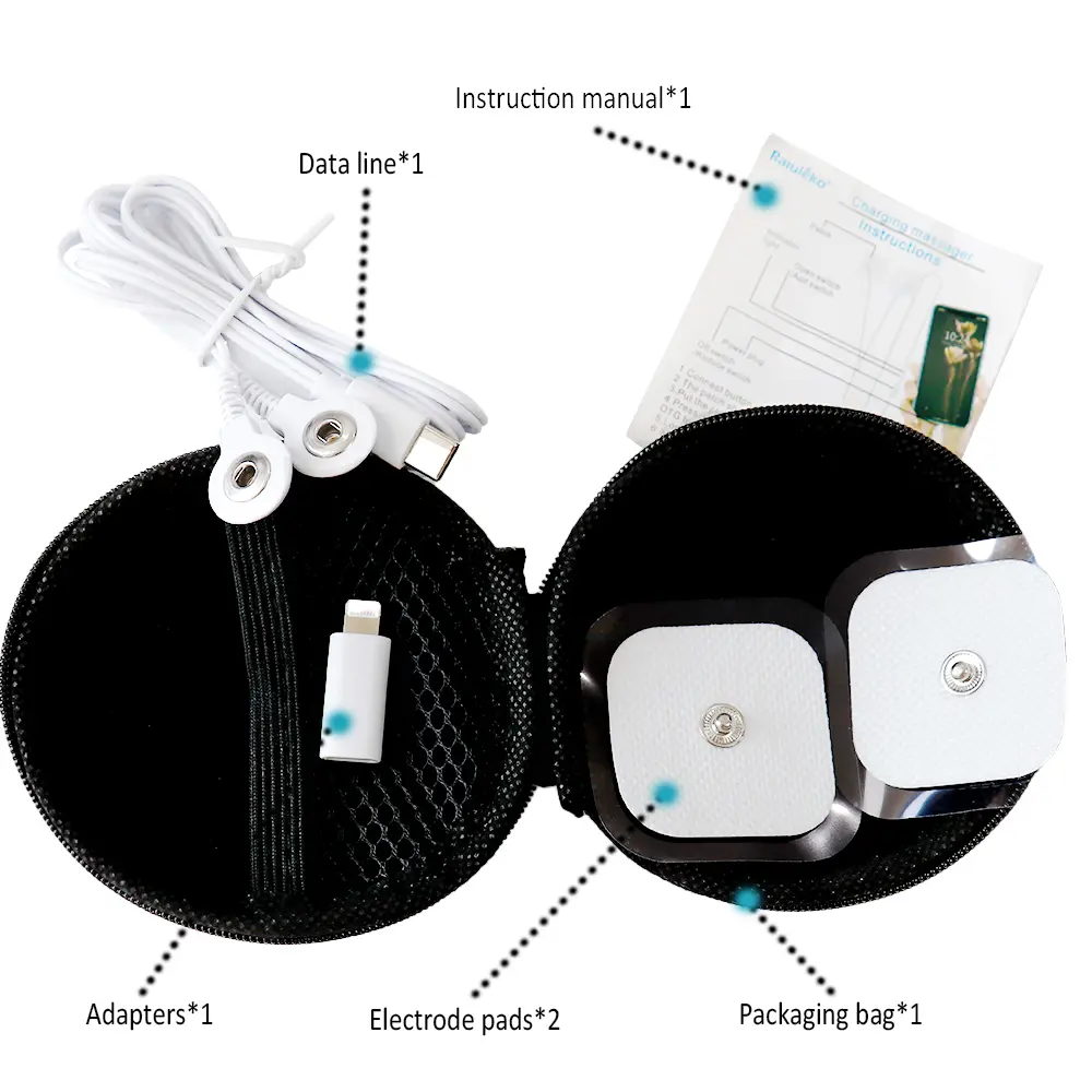 Mini Pulse Body Massager EMS Acupuncture Tens Therapy Electric Muscle Stimulator Mobile Phone Massage Available to Carry-on Tool