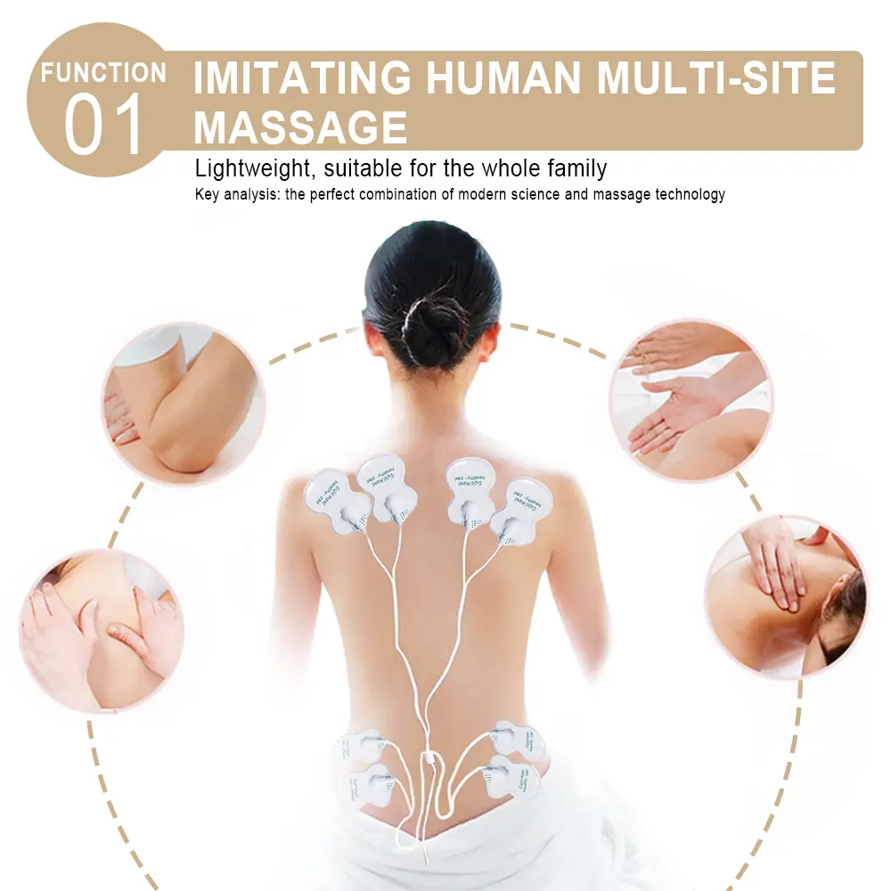TENS Massager Electrostimulator 15 Levels EMS Nerve Muscle Stimulator Acupuncture Low Frequency Myostimulation Apparatus Tool