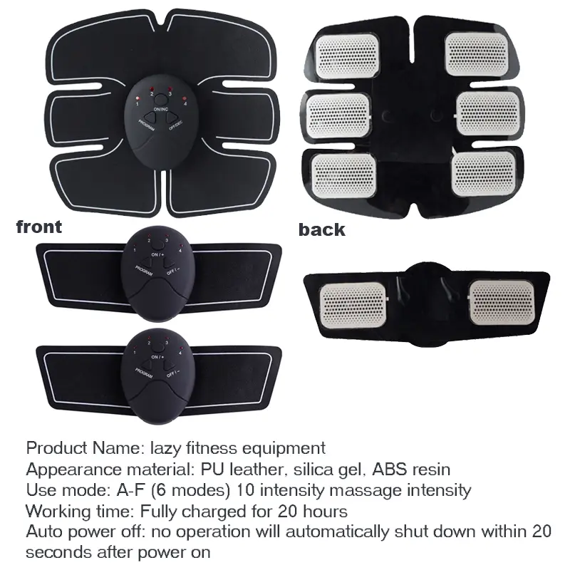 EMS Trainer Electric Hip Abdominal Arm Muscle Stimulator ABS Fitness Buttocks Butt Lifting Muscle Smart Slimming Massager Unisex