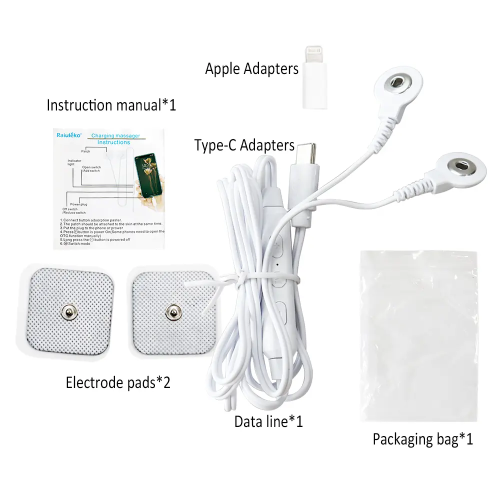 Mini Pulse Body Massager EMS Acupuncture Tens Therapy Electric Muscle Stimulator Mobile Phone Massage Available to Carry-on Tool