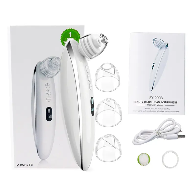 Diamond Microcrystal Facial Pore Cleaner Blackhead Remover Suction Vacuum Acne Remover LED Screen Display Facial Cleaner Machine
