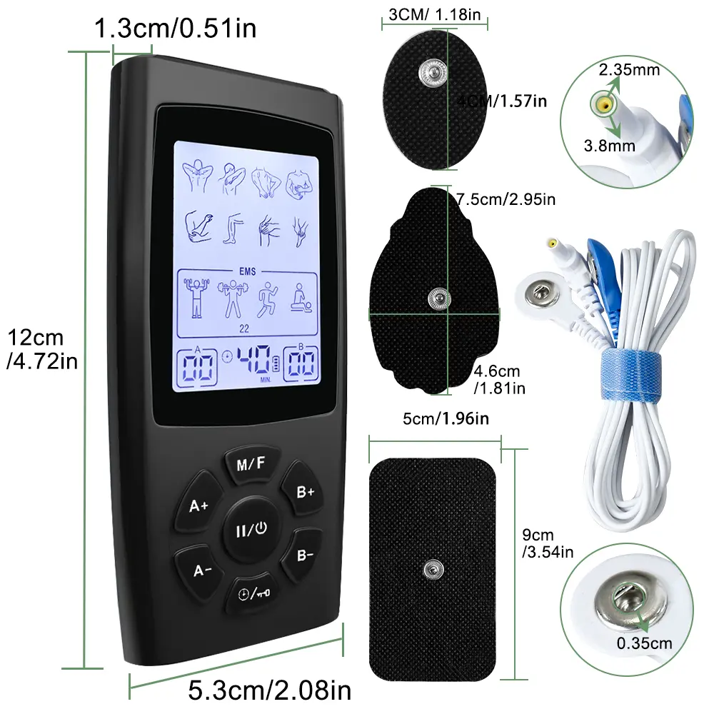 New 28 Modes Tens EMS Electric Muscle Stimulator Body Massager Digital Therapy Machine Meridian Physiotherapy Pulse Pain Relief