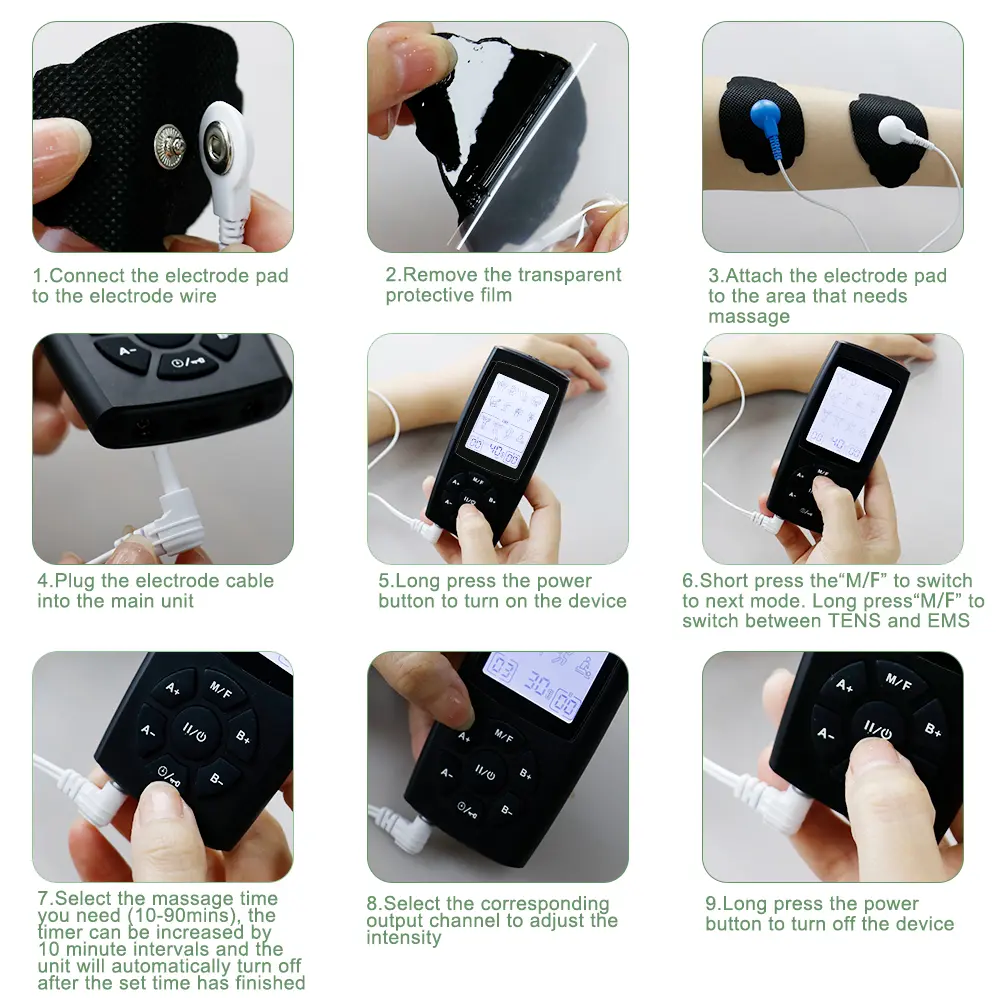 New 28 Modes Tens EMS Electric Muscle Stimulator Body Massager Digital Therapy Machine Meridian Physiotherapy Pulse Pain Relief